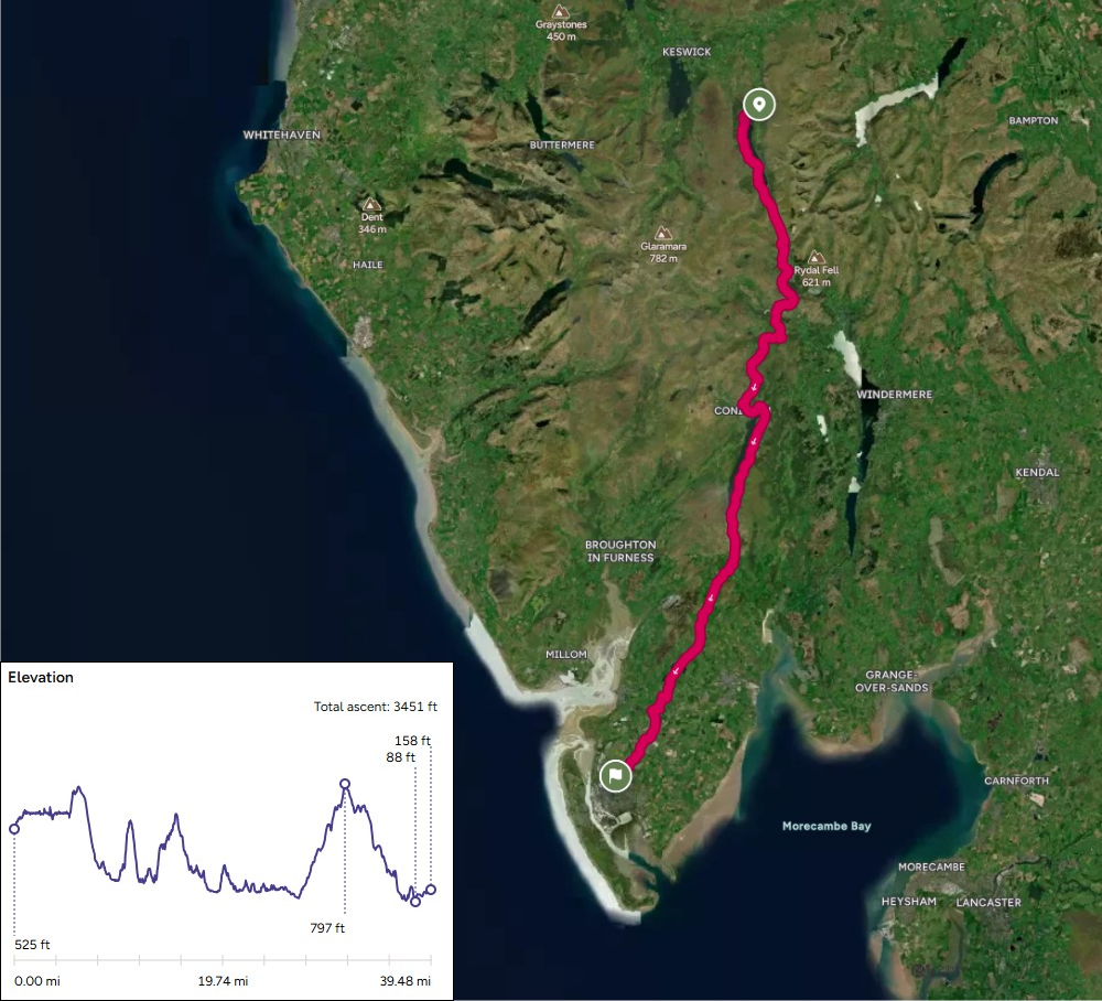 K2B route aerial view