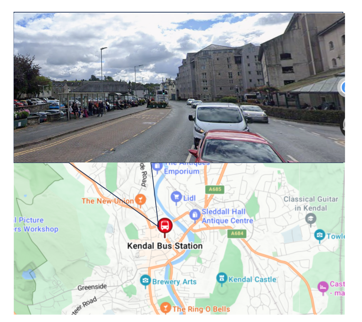 Kendal bus map